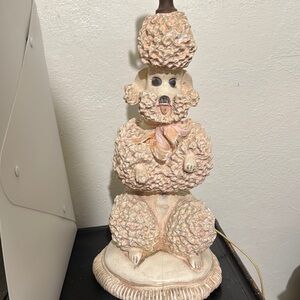 Phyllis Morris Textured poodle lamp collectors
